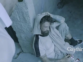 Weirdo Picks Up A Homeless Man To Clean Up & Fuck  - Roman Todd&comma; Be-all Wolfe