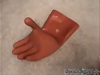 Gay sex way-out jack off An Orgy Of Old bean Spanking!