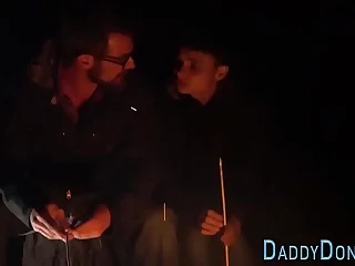 Joyous twinks ass rammed by stepdad